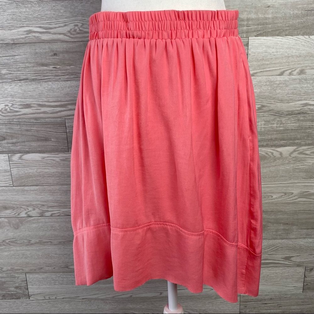 Witchery Pink Flowy Lined Skirt with Pockets